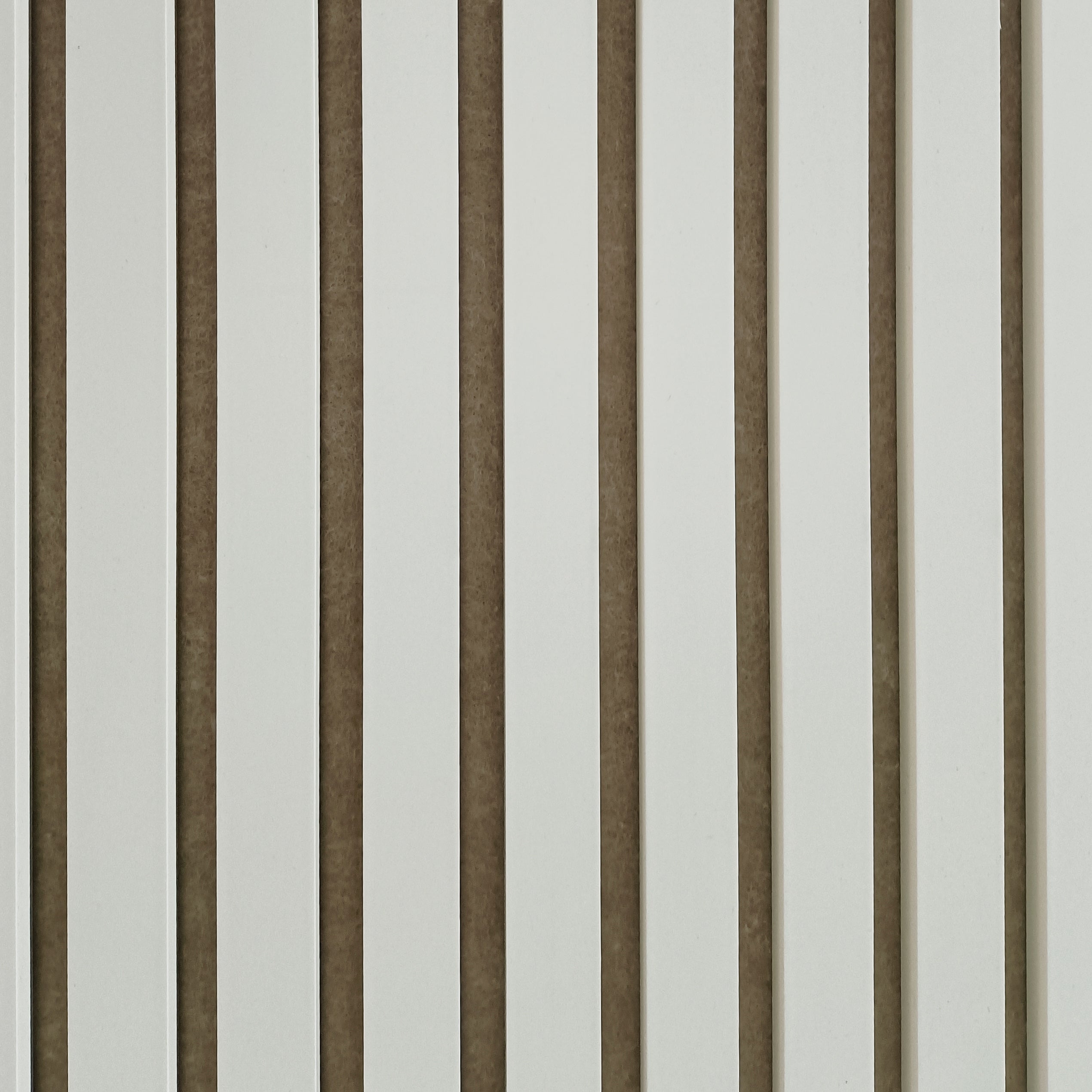 Nieuw! Akoestische wandpanelen - 280 x 60 x 2.2 cm - Beige mat op Beige vilt - Lattenwand - Akupanel - 3 zijdig