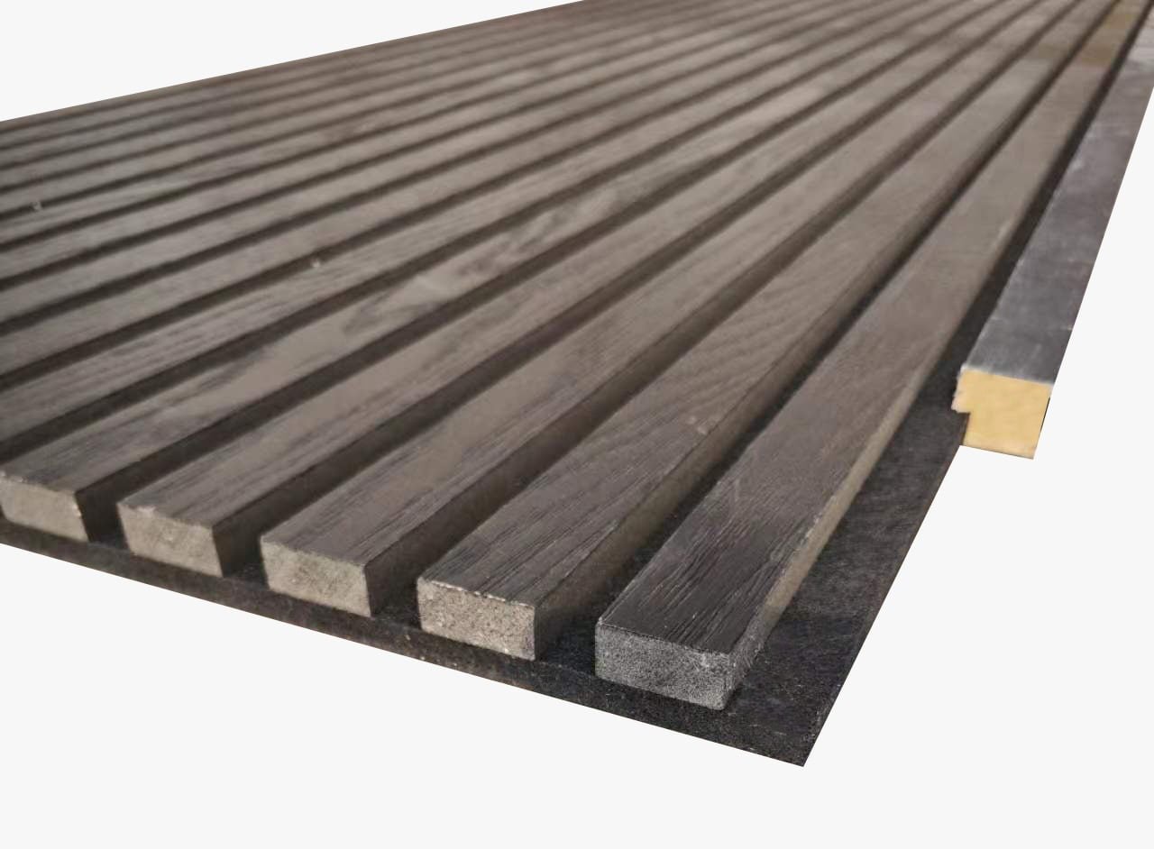 Eindlat zwart 280 cm