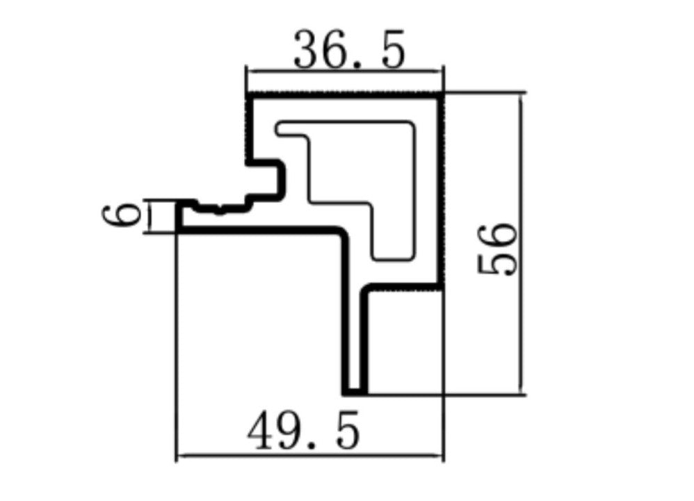 Hoekprofiel Buitenhoek Buitenpaneel - Gevelbekleding Composiet 3D - Walnoot eiken - 290cm