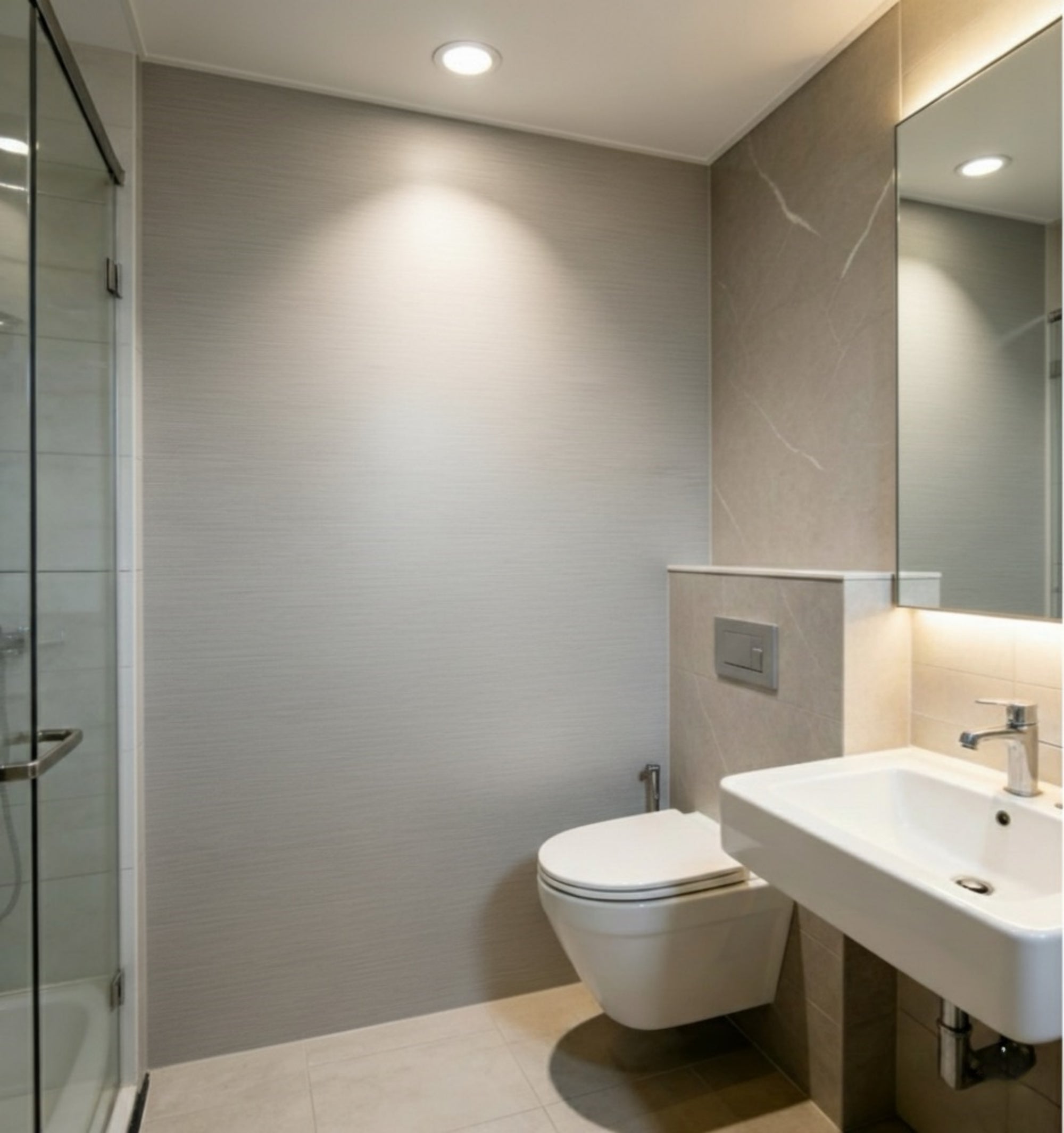 Linnen Japandi Wandpaneel - Natuurlijke Textuur - 280 x 122cm - Beige