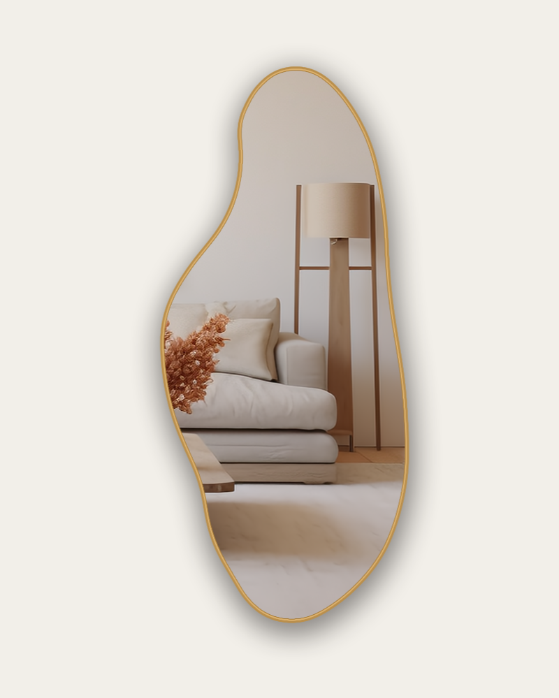 Organische Spiegel Lys – Ovaal - Goud- 180x80cm