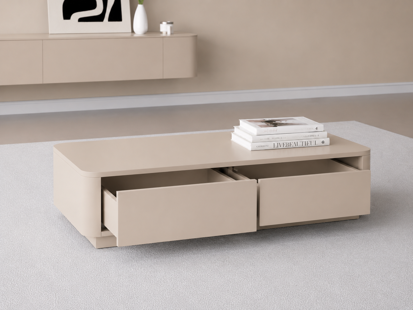 Salontafel 120cm x 60cm – Chic Collection – Japandi Beige