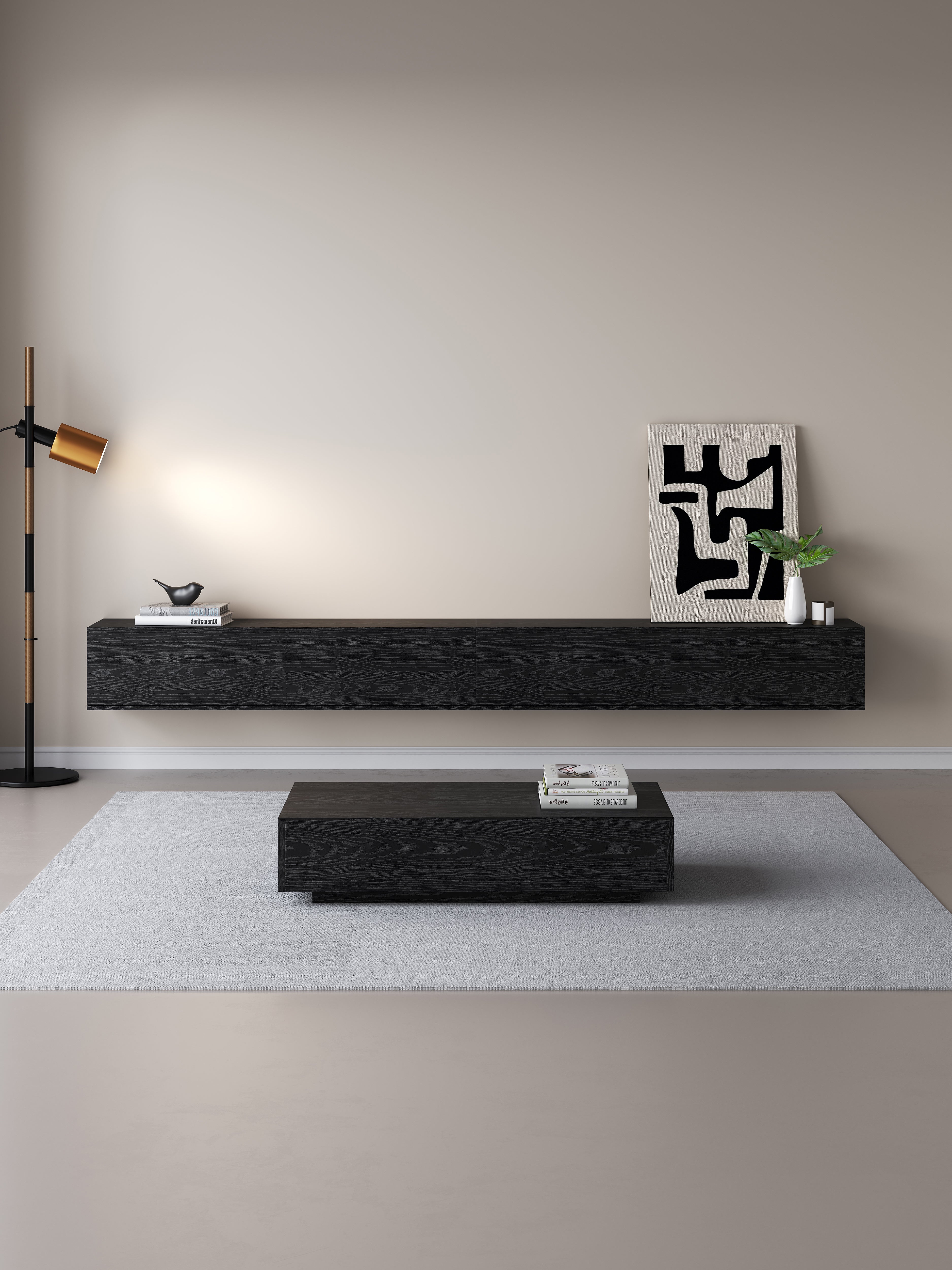 Chic TV Meubel 150cm – Zwart Eiken