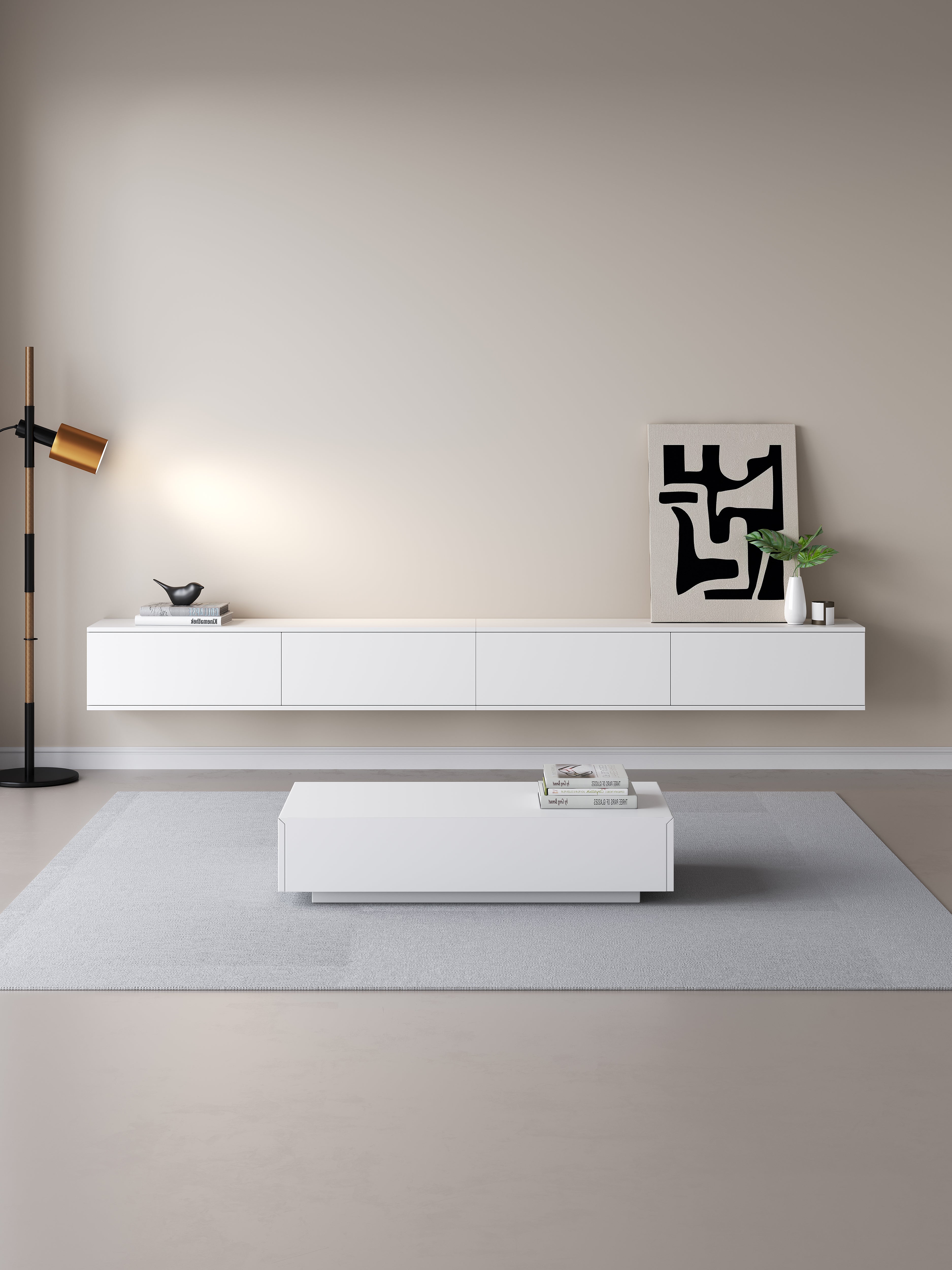 Chic TV Meubel 300cm – Pure White – Wit