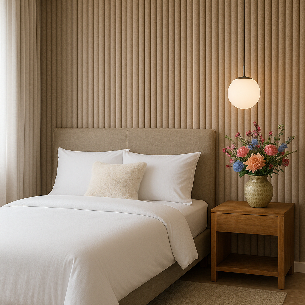 Akoestische panelen 280 x 60cm - Suede - Desert Taupe