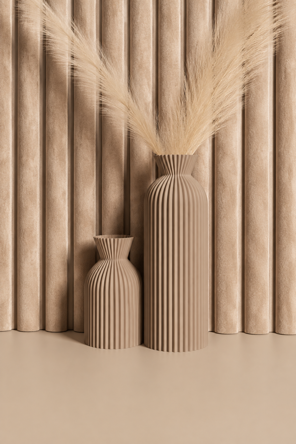 Akoestische panelen 280 x 60cm - Suede - Desert Taupe