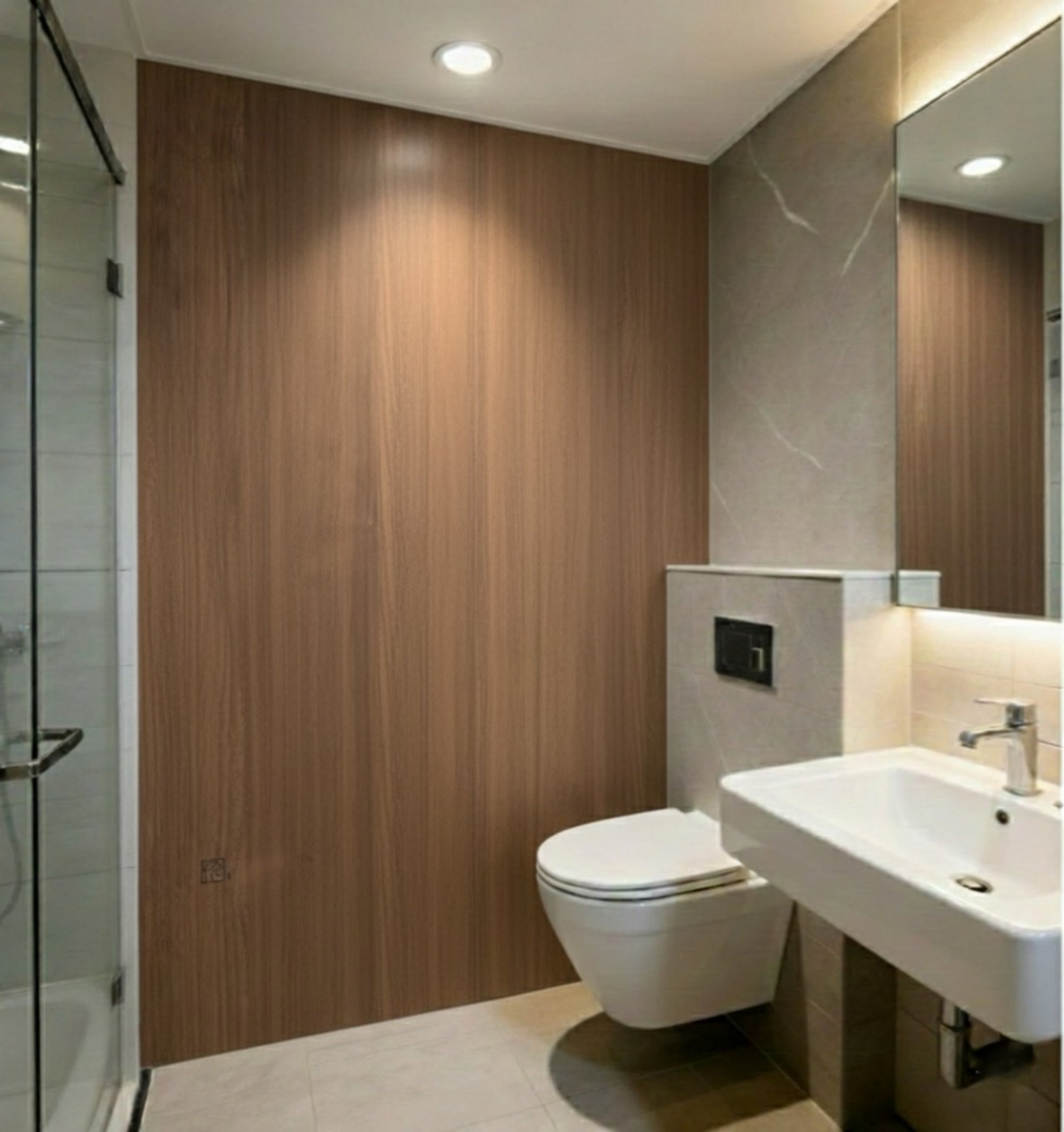 Houten Wandpaneel - Wood serie - 280 x 122cm - Walnoot eiken