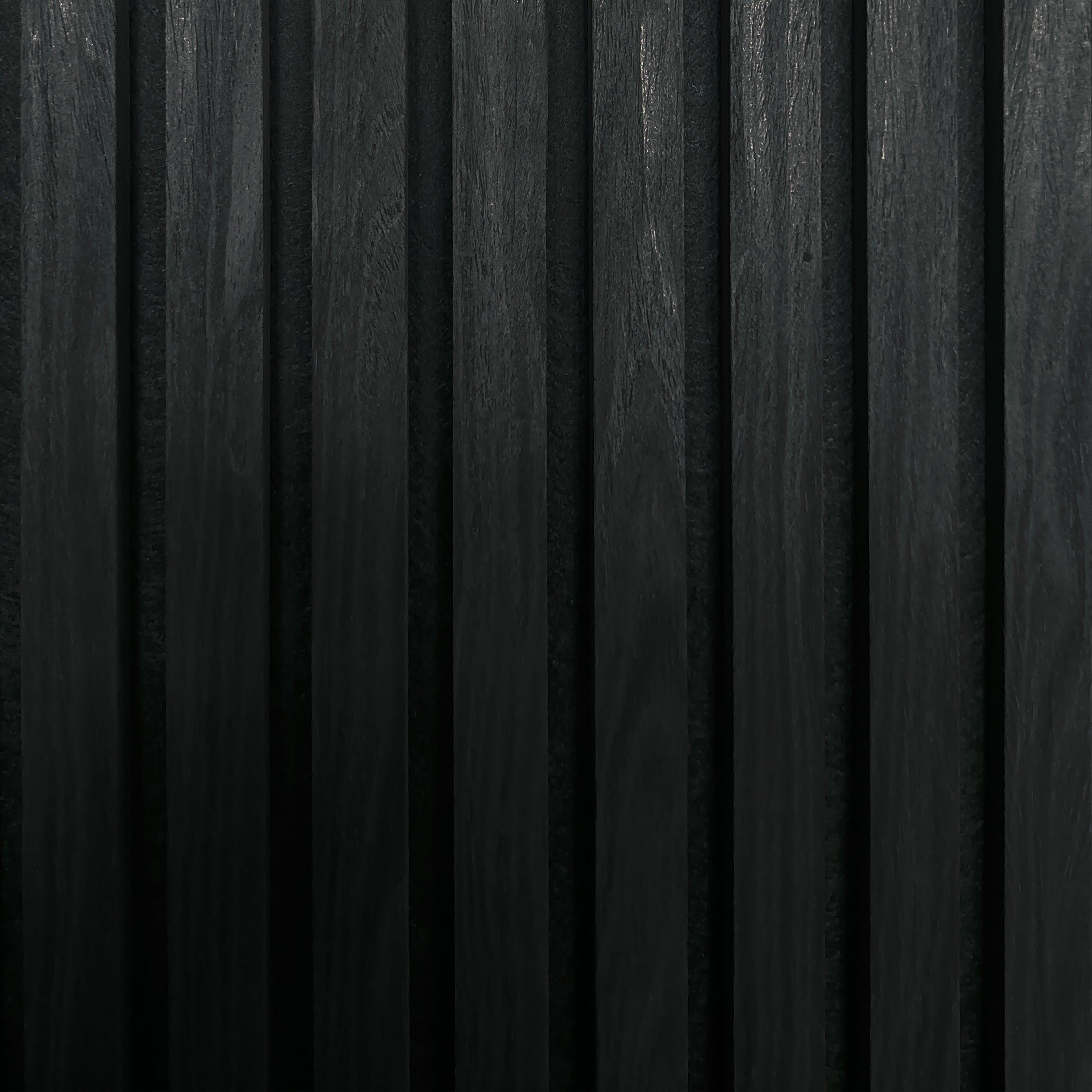 Akoestische wandpanelen - 280 x 60 x 2.2 cm - Zwart Eiken - Lattenwand - Akupanel - 3 zijdig houtfineer