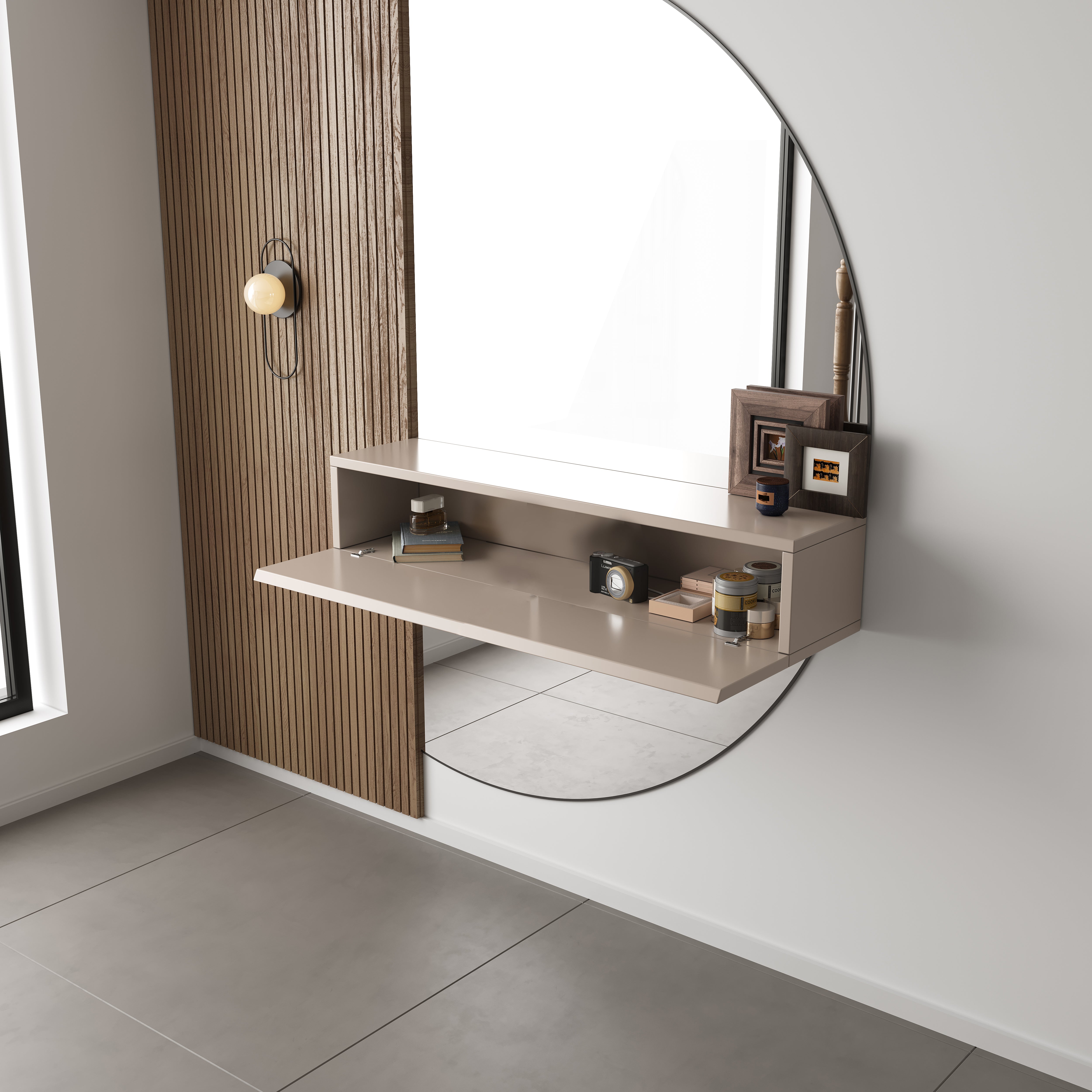 Chic Gangkast 60x26x20 cm – Exclusieve Softclose – Japandi Beige