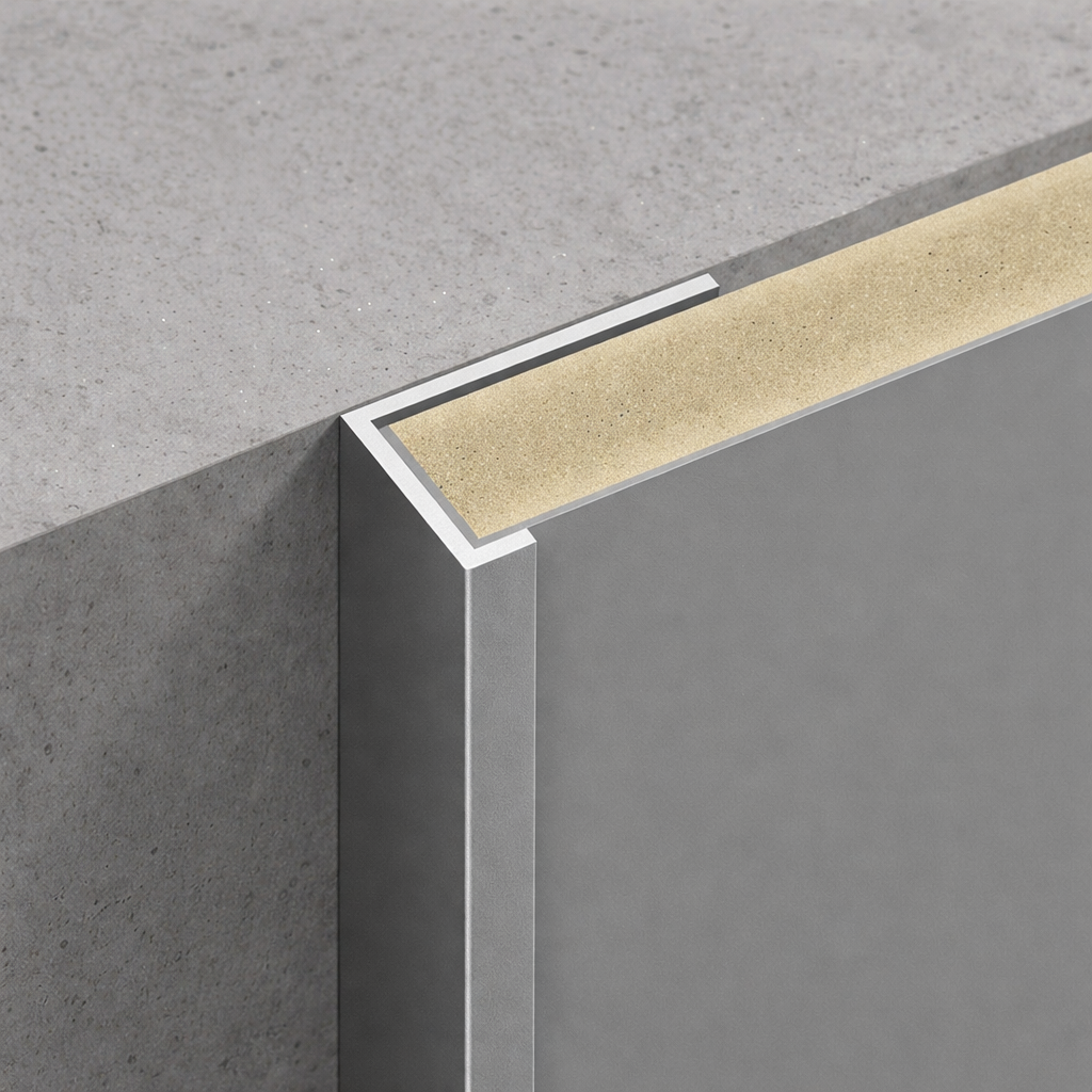 Eindprofiel - Bamboe - Zilver Aluminium