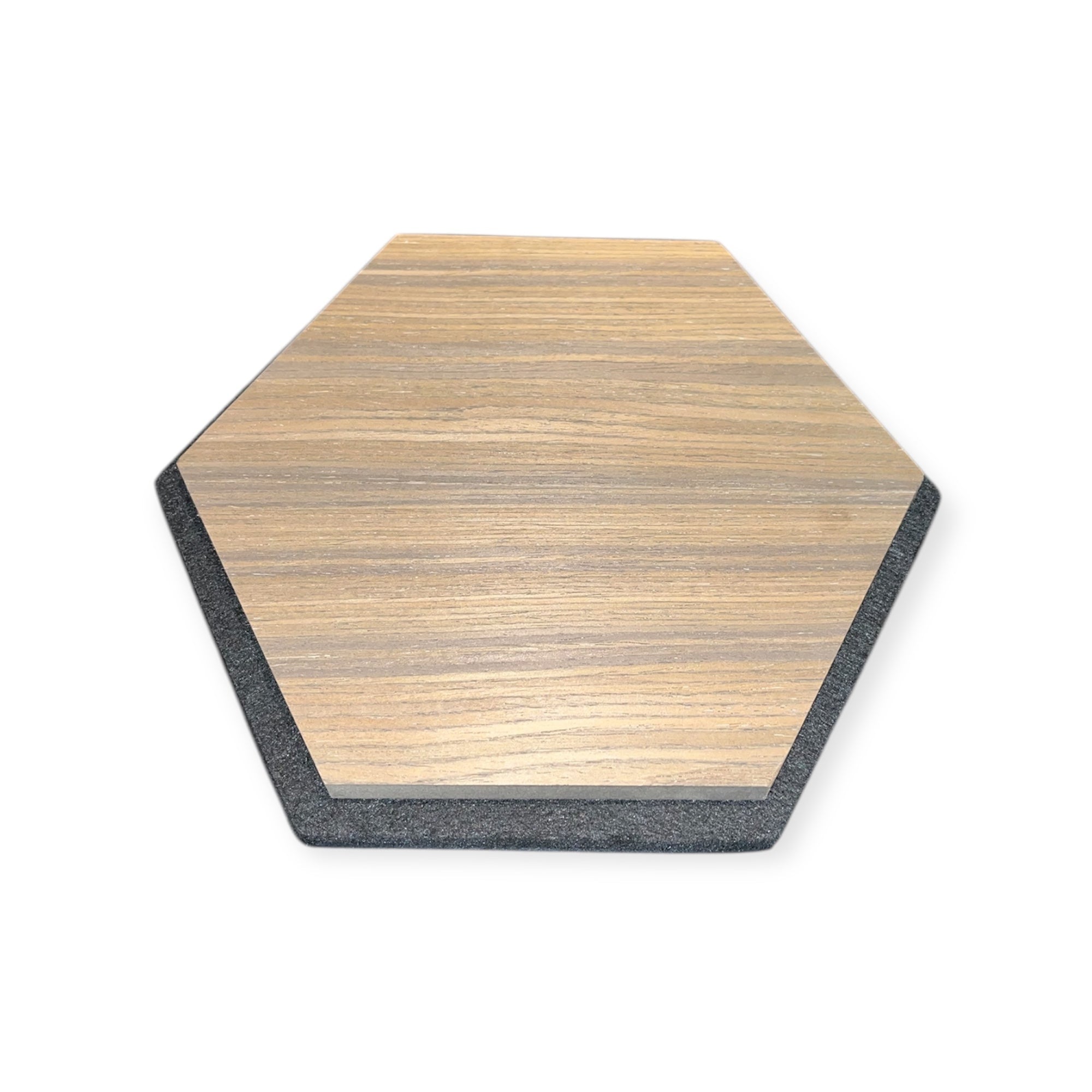 Hexagon Sample - Akoestische wandpanelen - Gerookt eiken - Sample