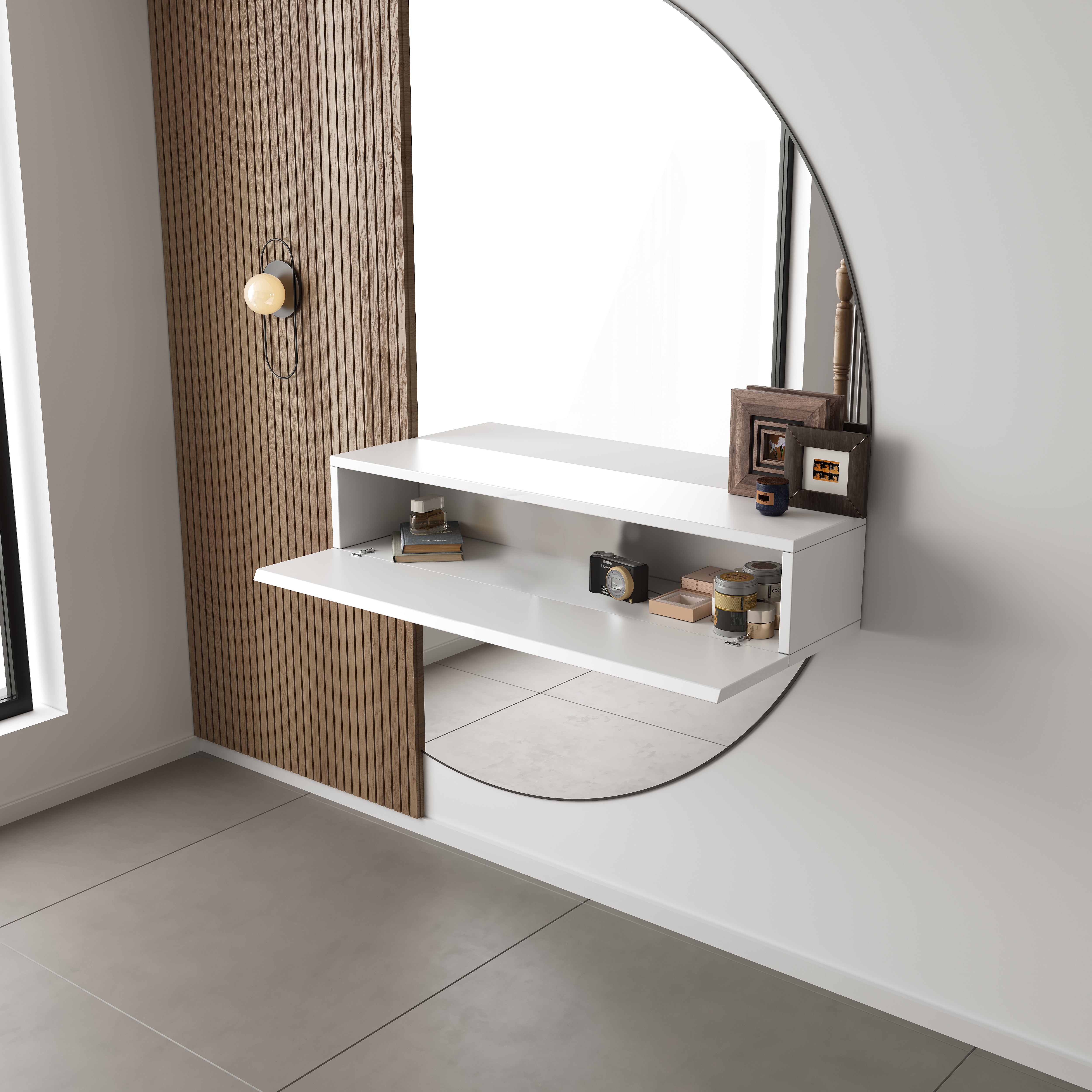 Chic Gangkast 60x26x20 cm - Exclusieve Softclose - Wit