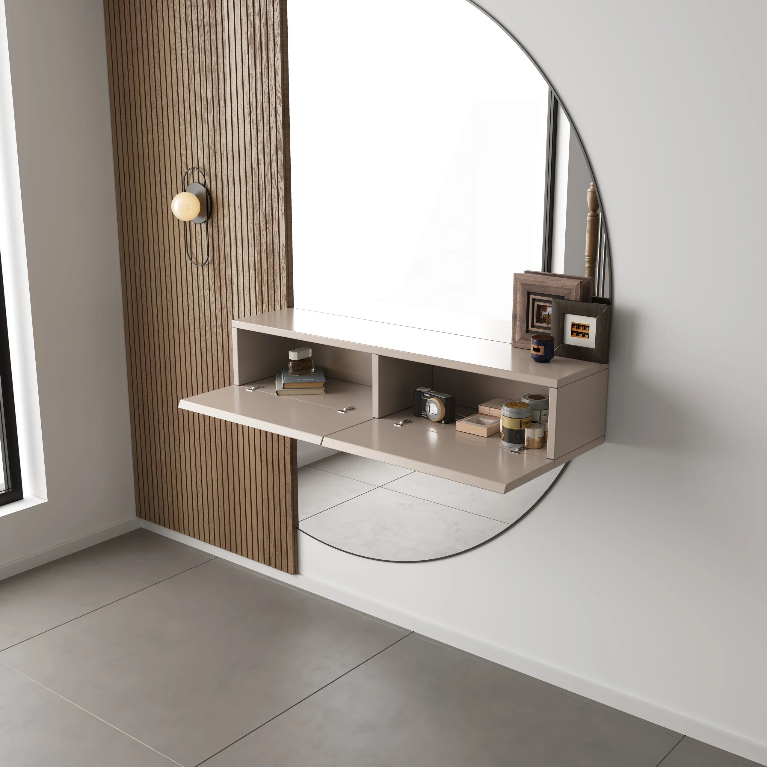 Chic Gangkast 100x26x20 cm – Exclusieve Softclose – Japandi Beige