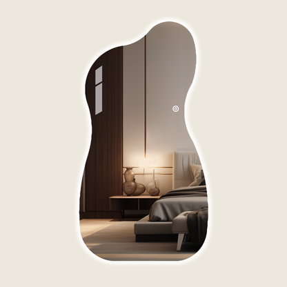 Organische Luxe Spiegel met LED verlichting – Uniek en Modern Design - 180x100cm