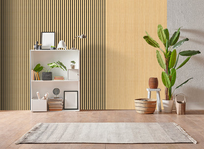 Decor paneel - 280 x 60 cm - Akoestische wandpanelen - Naturel eiken