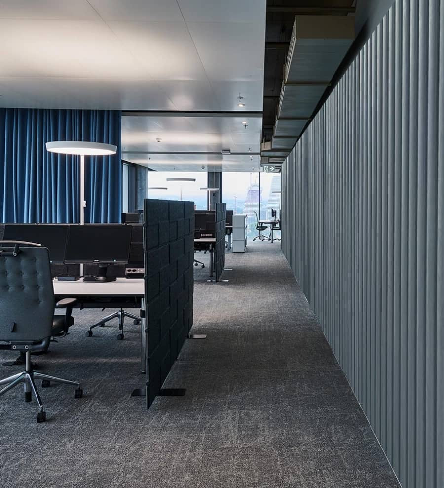 Akoestische panelen  280 x 60cm - Suede - Grijs