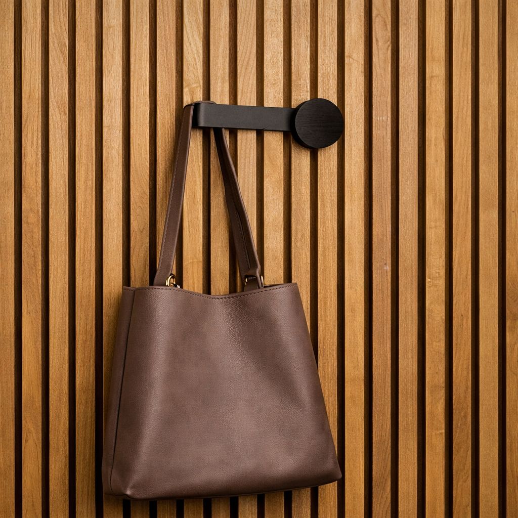 Akupanel - Hanger verticaal - Zwart eiken