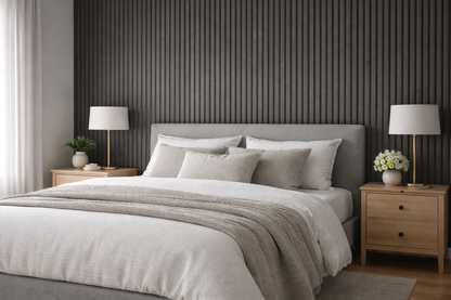 Akoestische panelen  280 x 60cm - Suede - Grijs