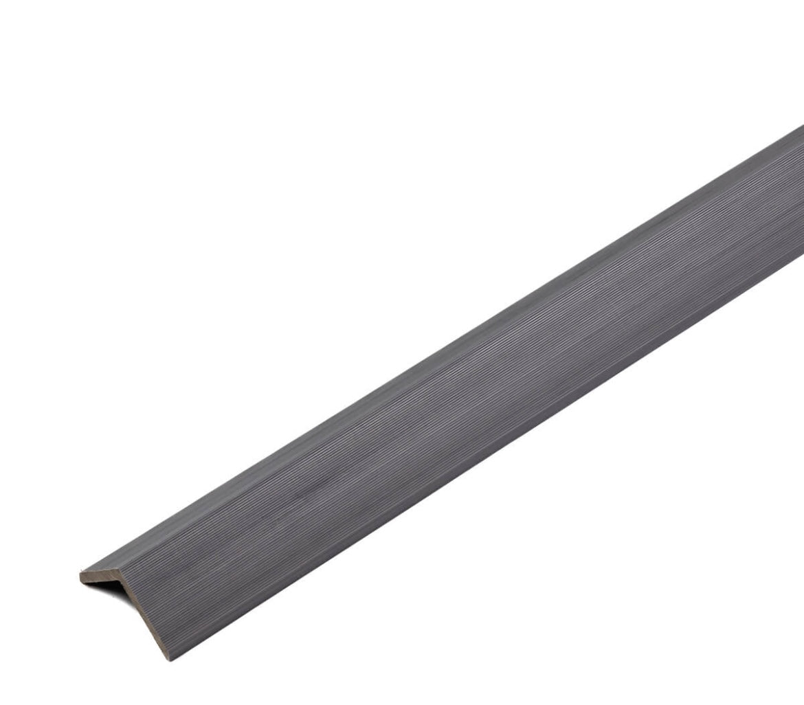 Afwerkprofiel Buitenhoek Buitenpaneel - Gevelbekleding Composiet 3D - Grijs eiken - 290cm