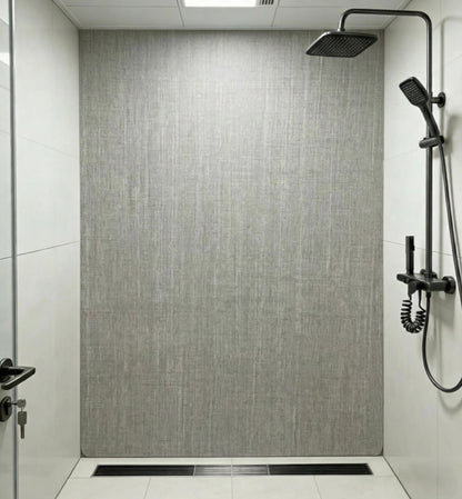 Linnen Japandi Wandpaneel - Natuurlijke Textuur - 280 x 122cm - Taupe