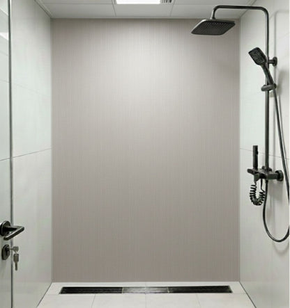 Linnen Japandi Wandpaneel  - Natuurlijke Textuur - 280 x 122cm - Grijs