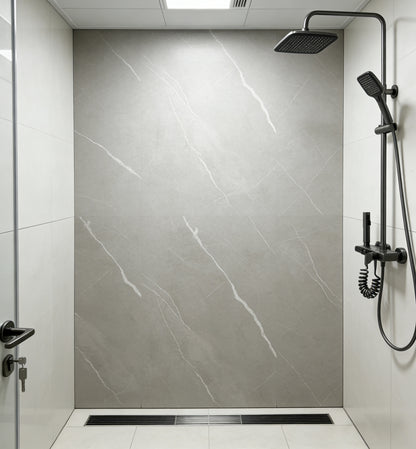 Marmeren wandpaneel plaat - Marmo Cemento - 280 x 122 x 0.5cm