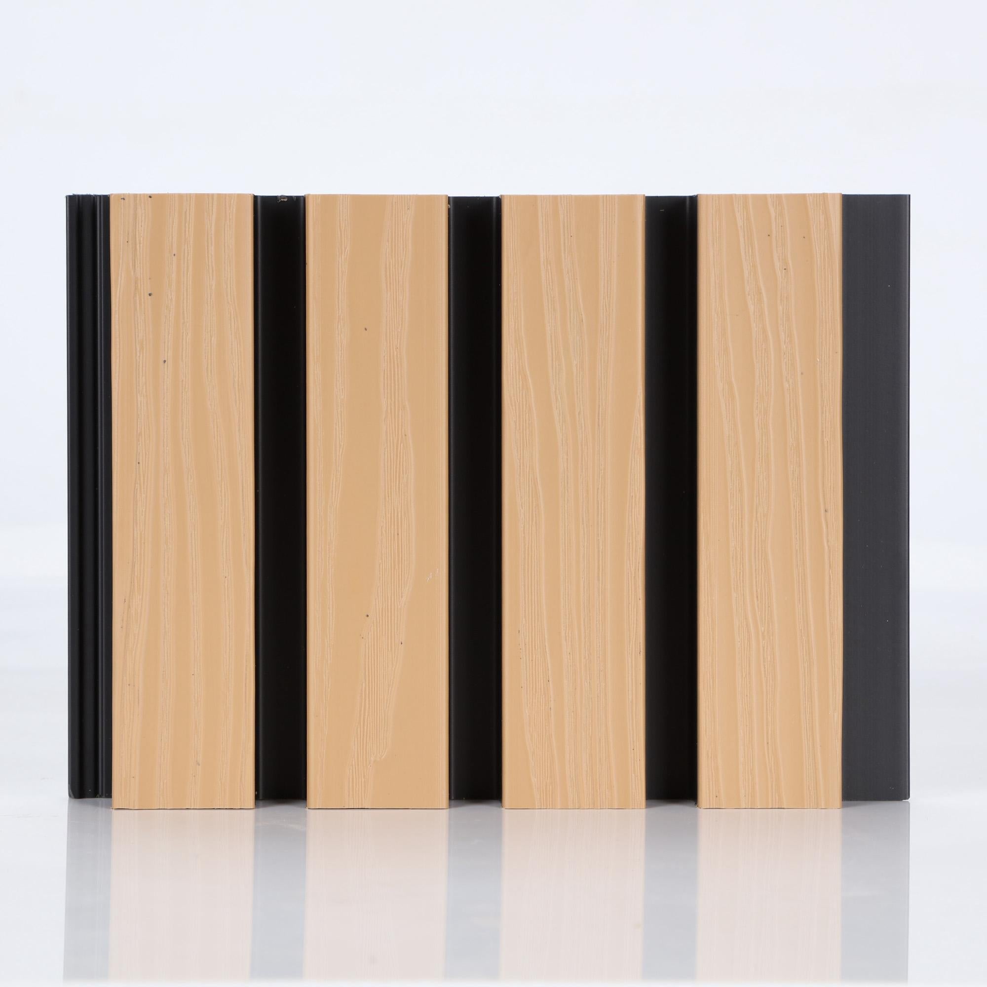 Composiet Gevelbekleding - Lattenwand Wandpanelen - 3D nerf - 290 x 22 cm - Naturel eiken