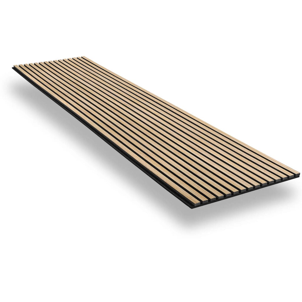 Akoestische wandpanelen - 280 x 60 cm - Rustiek Naturel Eiken - Lattenwand - Akupanel