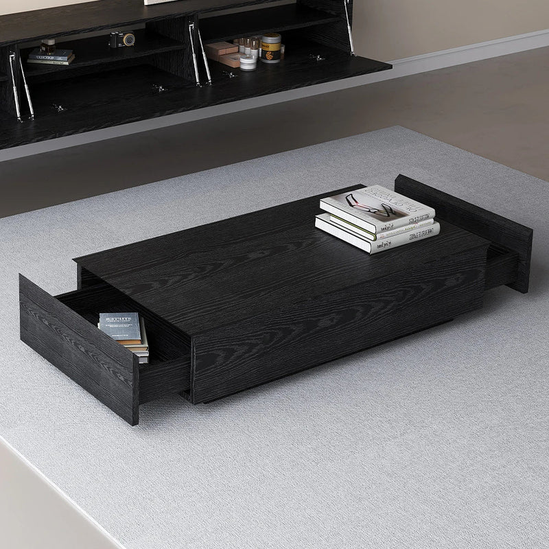 Salontafel 120cm x 60cm – Chic Collection – Zwart eiken