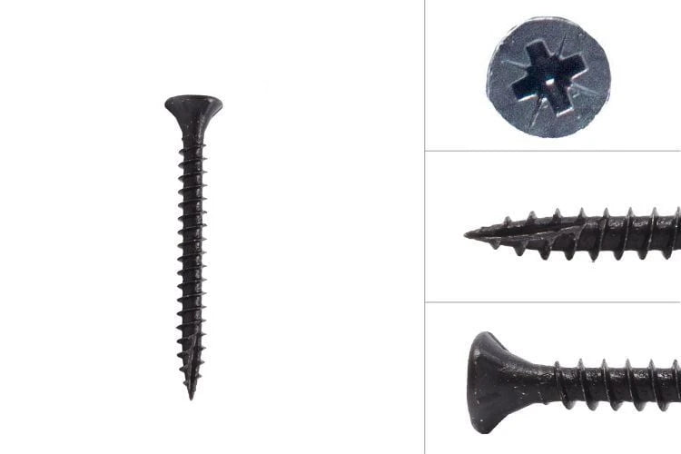 Schroeven zwart 150 st.