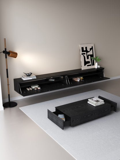 Chic TV Meubel 150cm – Zwart Eiken