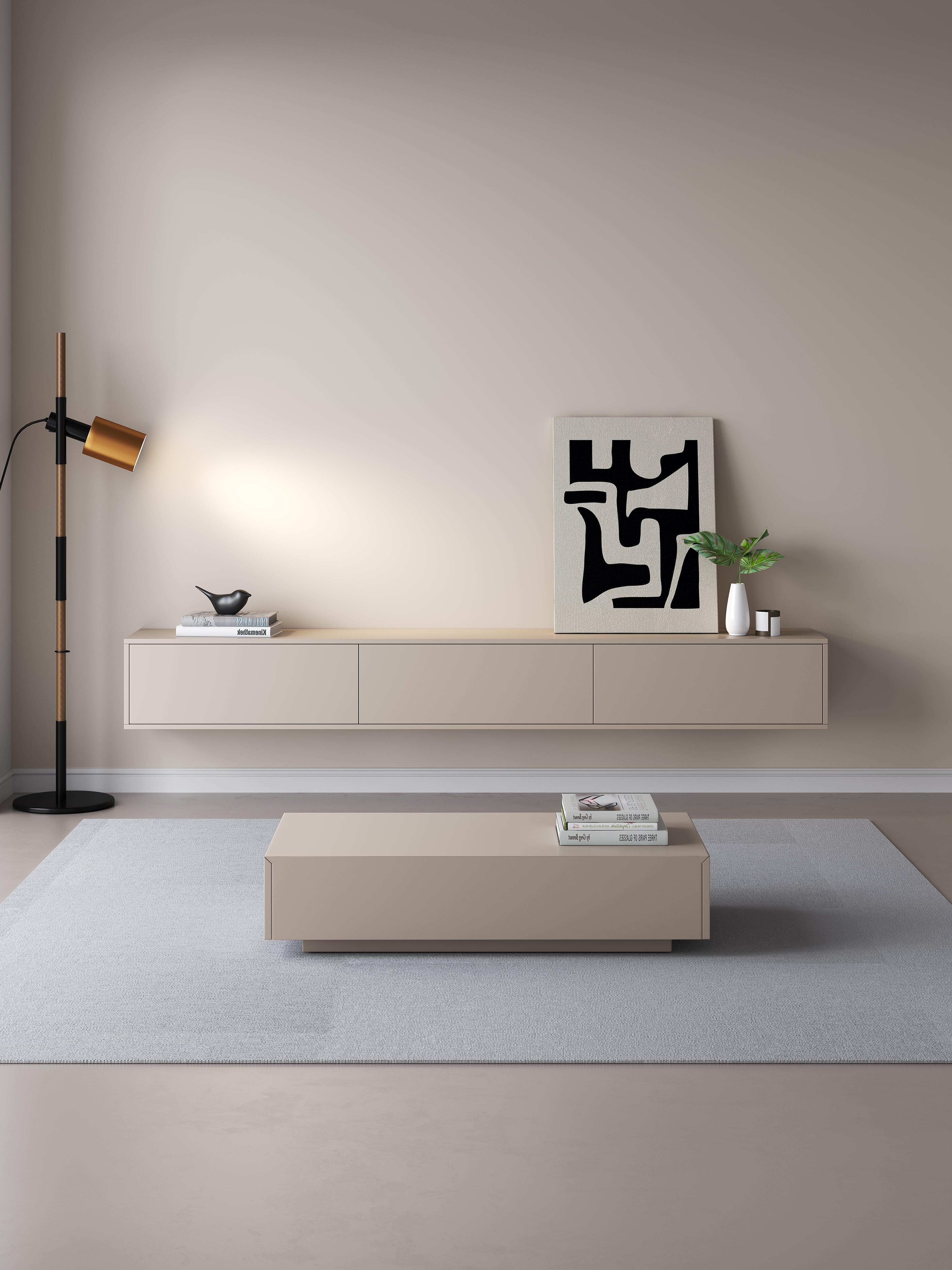 Chic TV Meubel 240cm – Japandi Beige