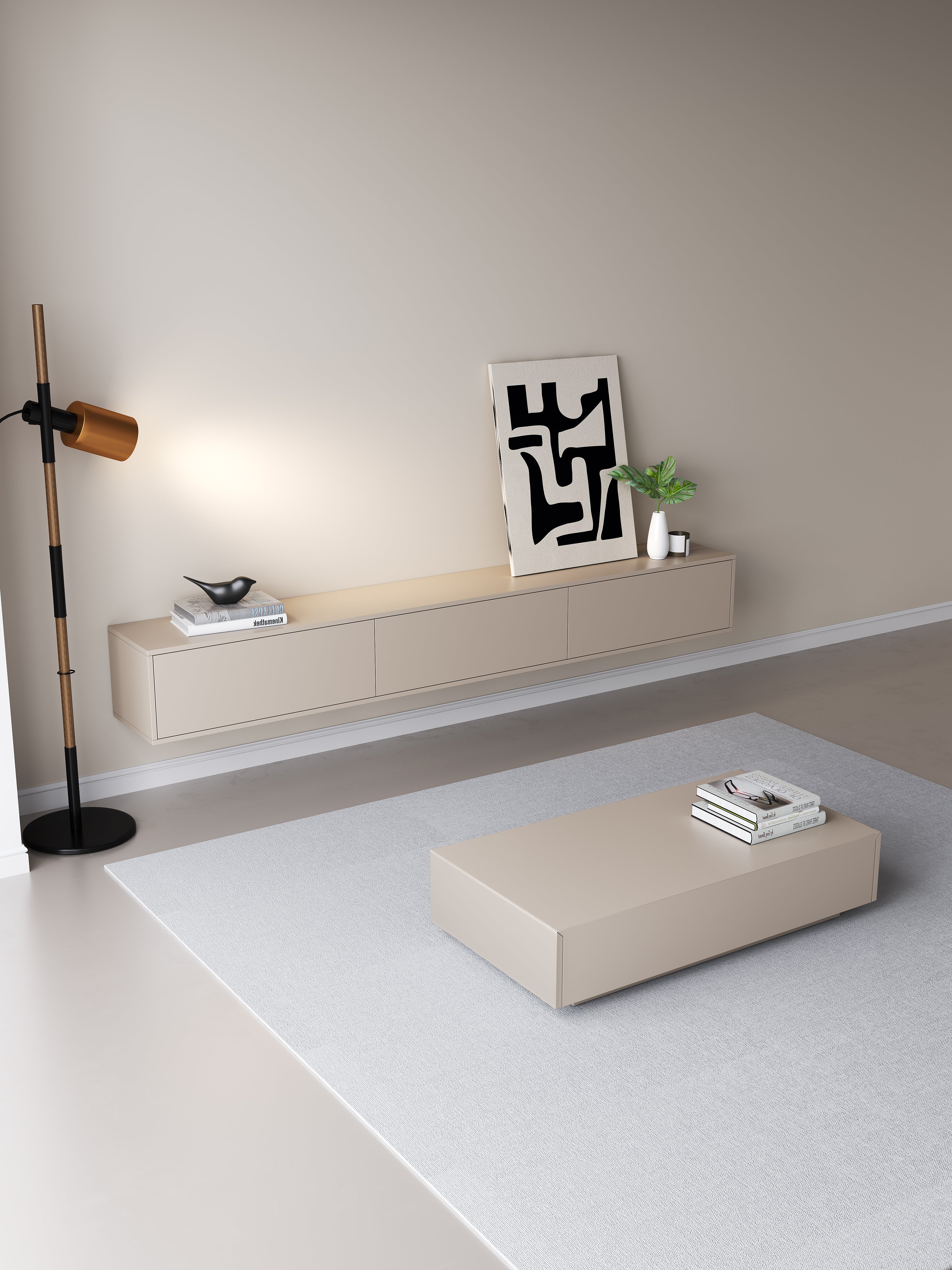 Chic TV Meubel 180cm – Japandi Beige