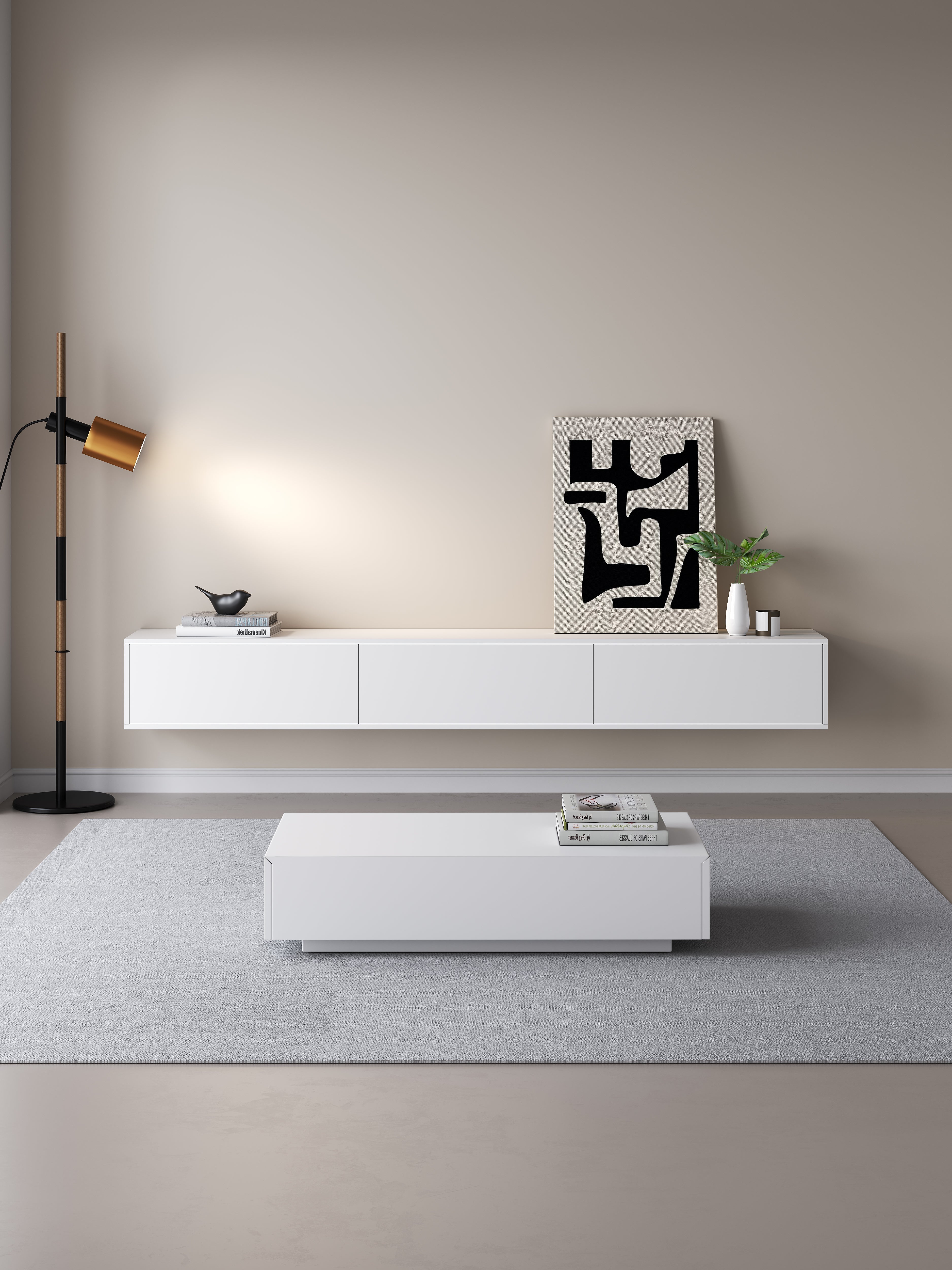 Chic TV Meubel 240cm – Pure White – Wit