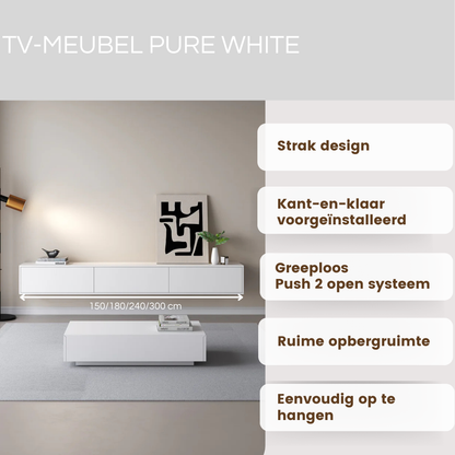 Chic TV Meubel 240cm – Pure White – Wit