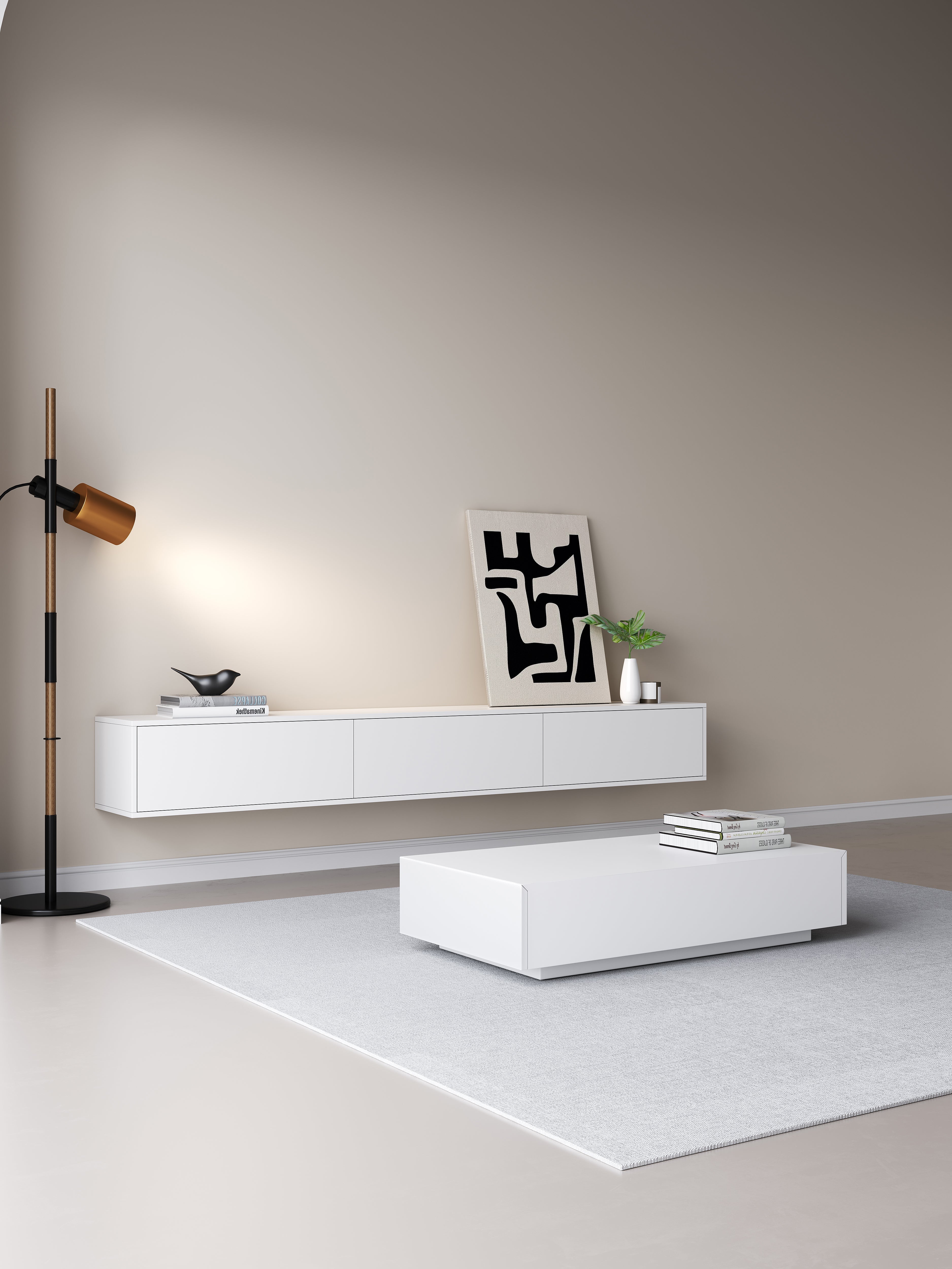 Chic TV Meubel 180cm – Pure White – Wit