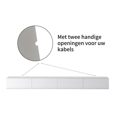 Chic TV Meubel 300cm – Pure White – Wit