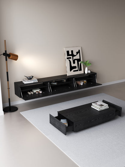 Chic TV Meubel 180cm – Zwart Eiken