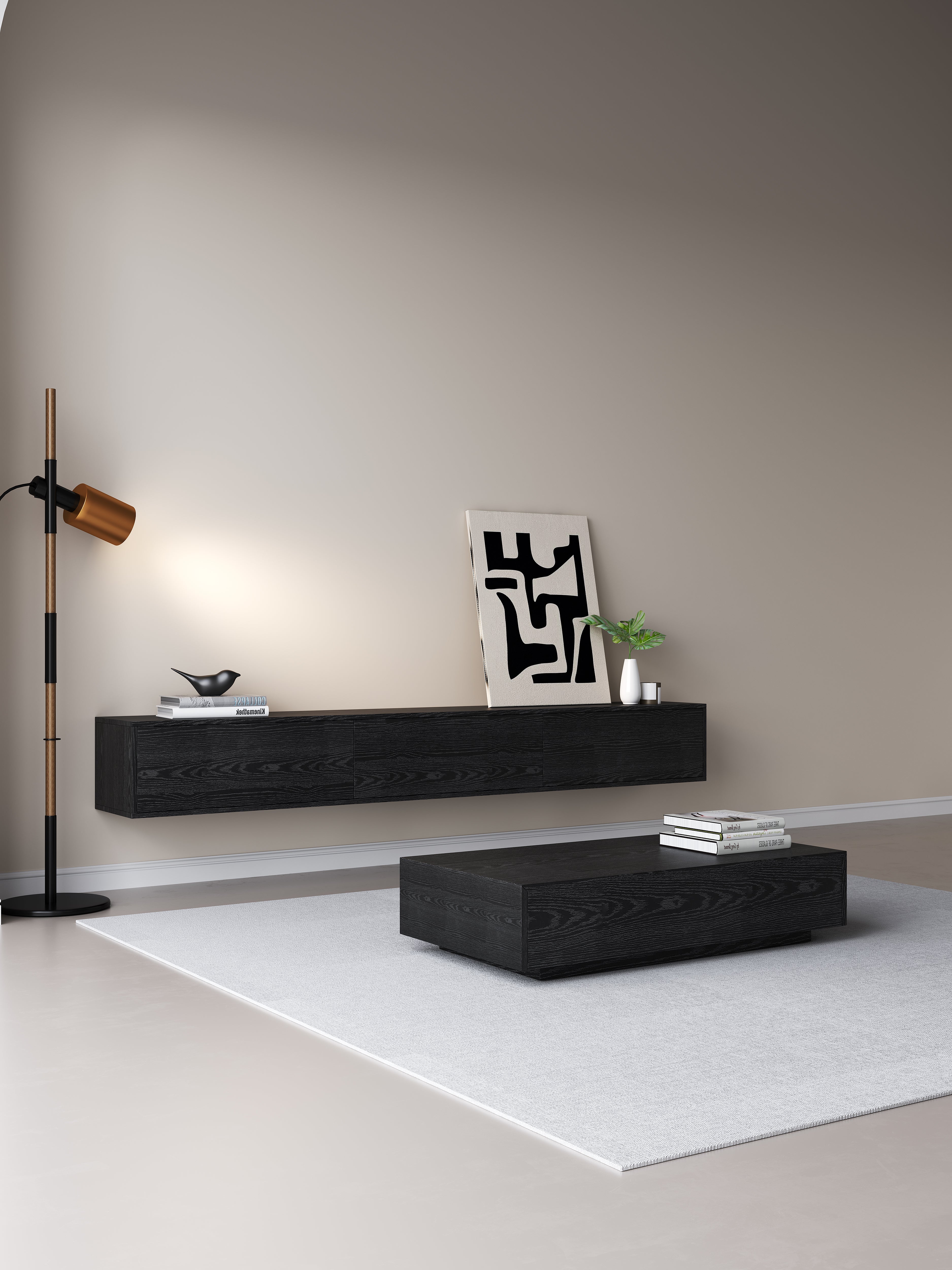 Chic TV Meubel 180cm – Zwart Eiken