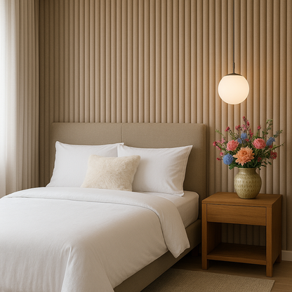 Akoestische panelen  280 x 60cm - Suede - Desert Taupe