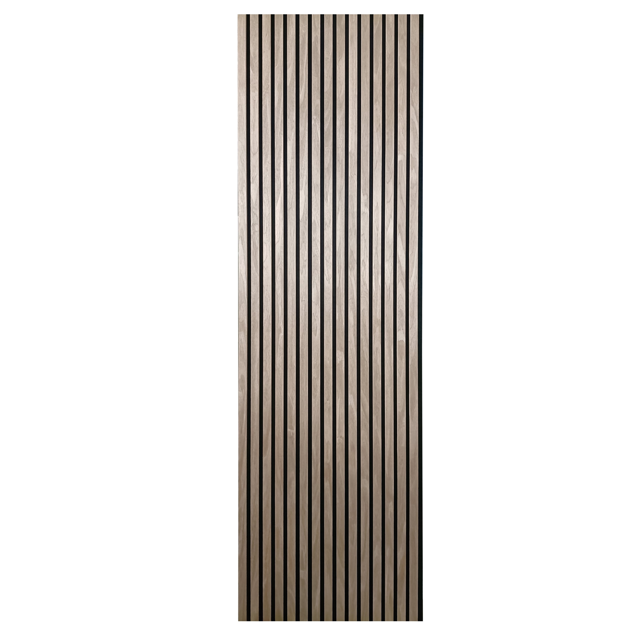 Akoestische wandpanelen - 280 x 60 x 2.2 cm - Walnoot Eiken - Lattenwand - Akupanel - 3 zijdig houtfineer