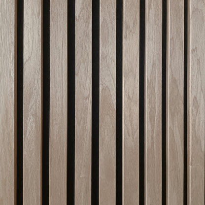 Akoestische wandpanelen - 280 x 60 x 2.2 cm - Walnoot Eiken - Lattenwand - Akupanel - 3 zijdig houtfineer