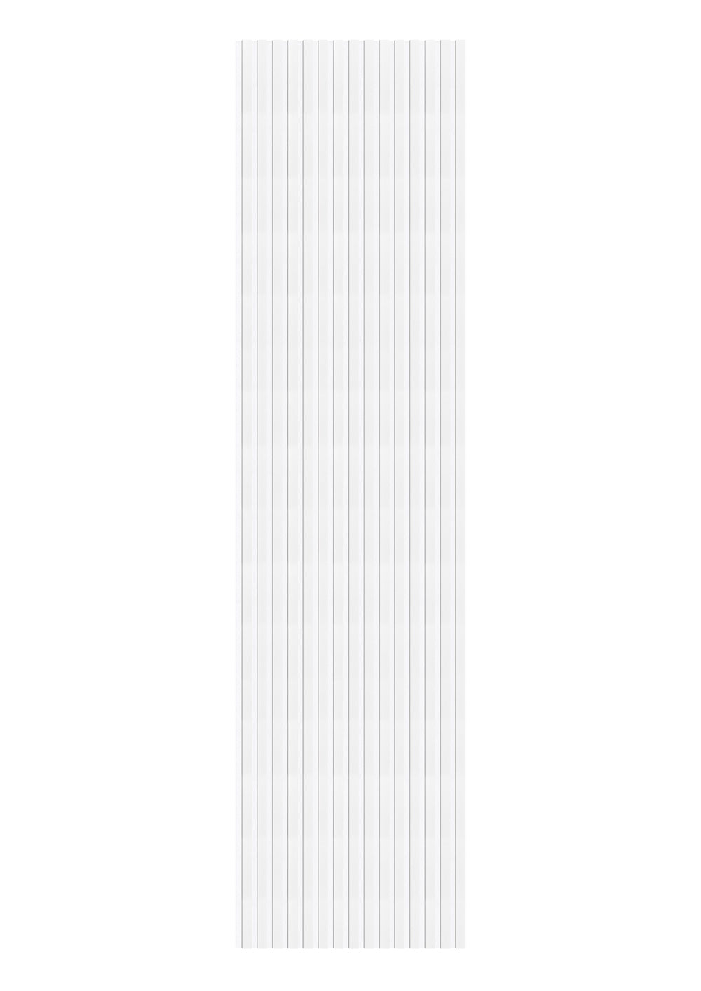 Akoestische wandpanelen - 280 x 60 cm - Wit Eiken met wit vilt - Lattenwand - Akupanel