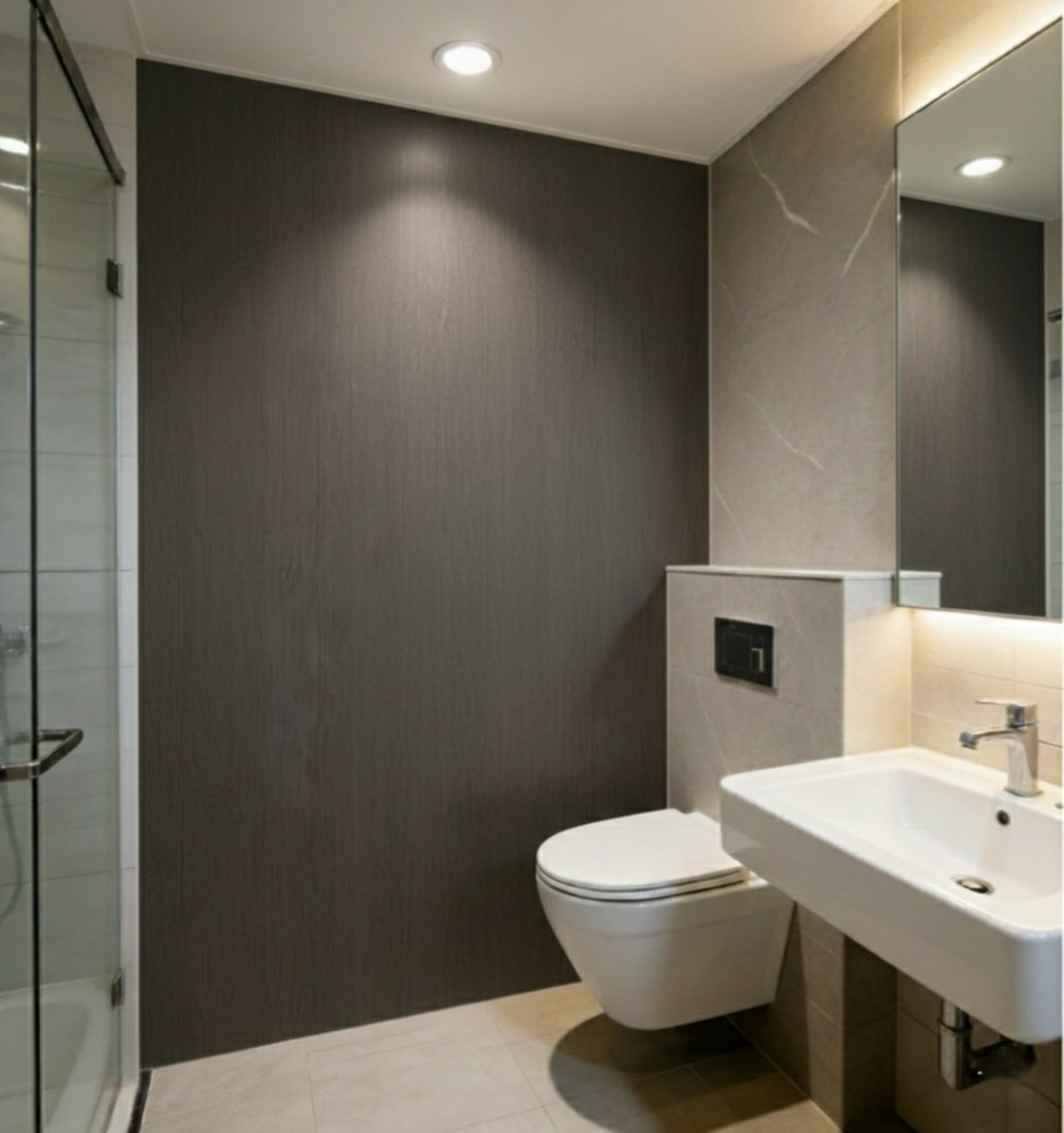 Houten Wandpaneel - Wood serie - 280 x 122cm - Gerookt eiken (Smoke)