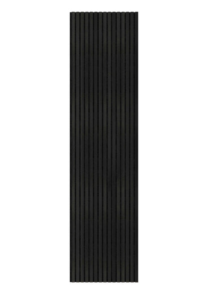Akoestische wandpanelen - 280 x 60 cm - Zwart Eiken - Lattenwand - Akupanel