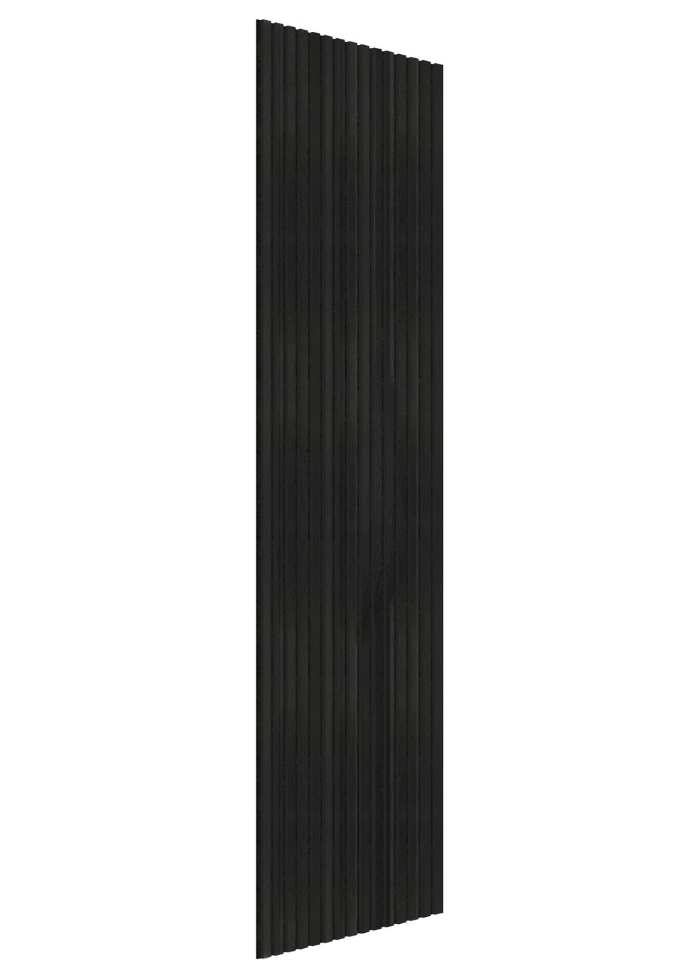 Akoestische wandpanelen - 280 x 60 cm - Zwart Eiken - Lattenwand - Akupanel