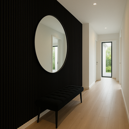 Akoestische panelen  280 x 60cm - Suede - Zwart