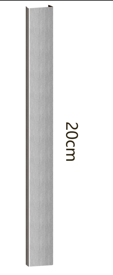 Cover akupanel - Geborsteld Zilver