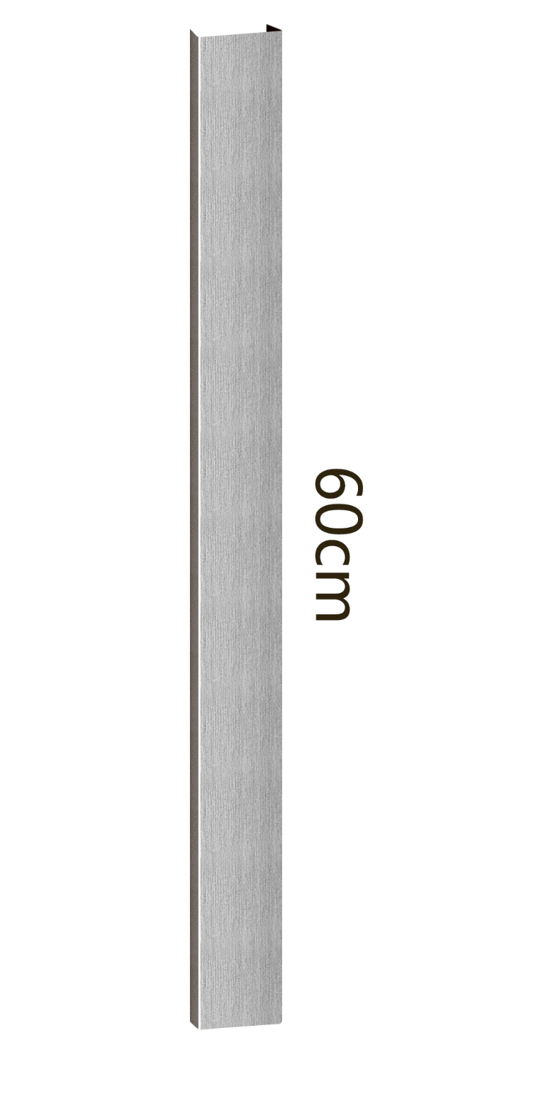 Cover akupanel - Geborsteld Zilver