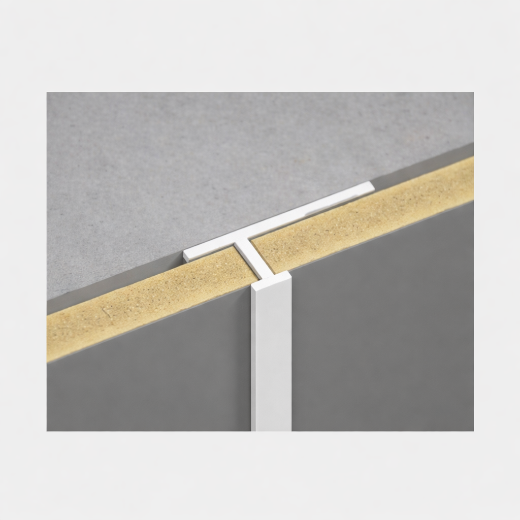 Tussenprofiel - Bamboe - Wit Aluminium